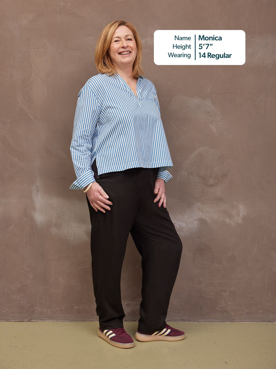 Viv Straight Leg Trouser - Black