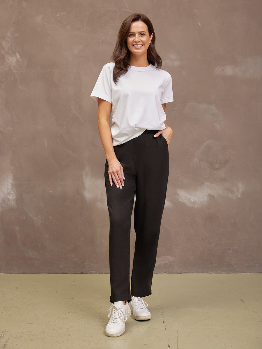 Viv Straight Leg Trouser - Black