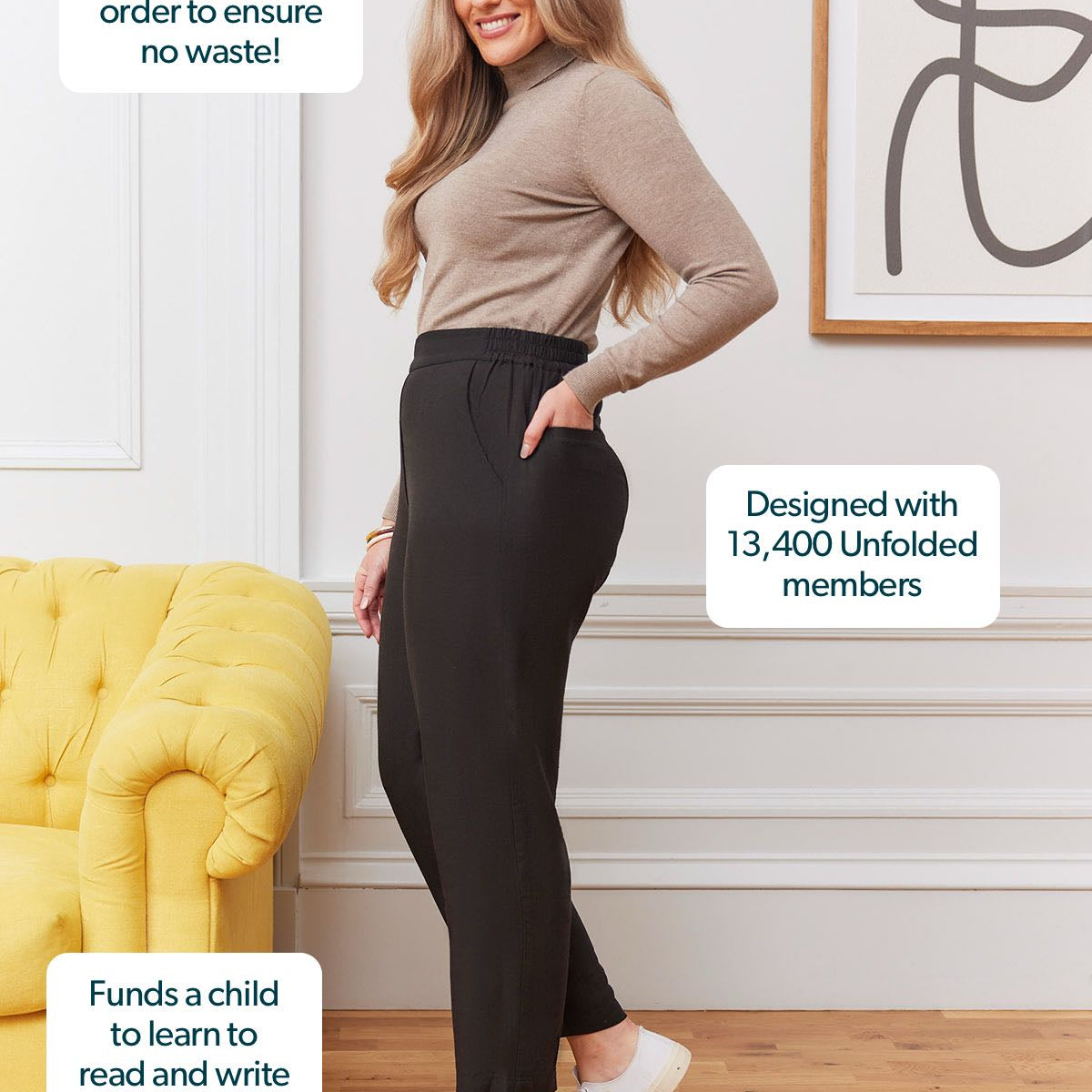 Viv Straight Leg Trouser - Black – This is Unfolded