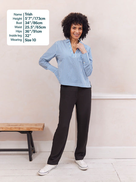 Viv Straight Leg Trouser - Black