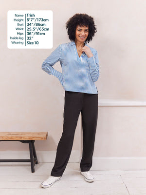 Viv Straight Leg Trouser - Black