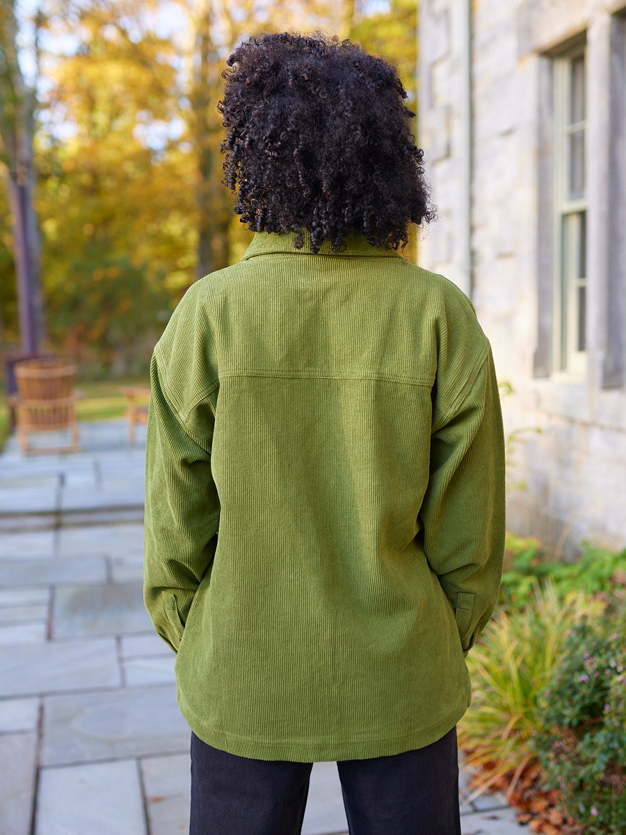 Yasmynn - Cord Shacket - Green