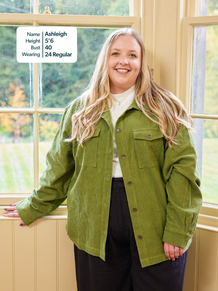 Yasmynn - Cord Shacket - Green