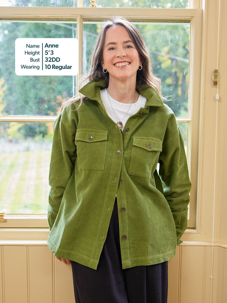 Yasmynn - Cord Shacket - Green