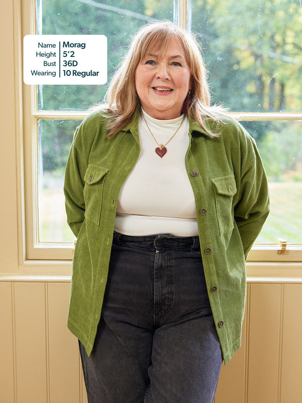 Yasmynn - Cord Shacket - Green