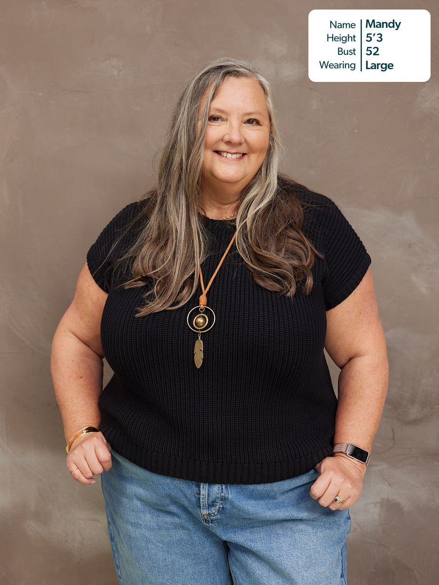 Zoey Tank Knit - Black