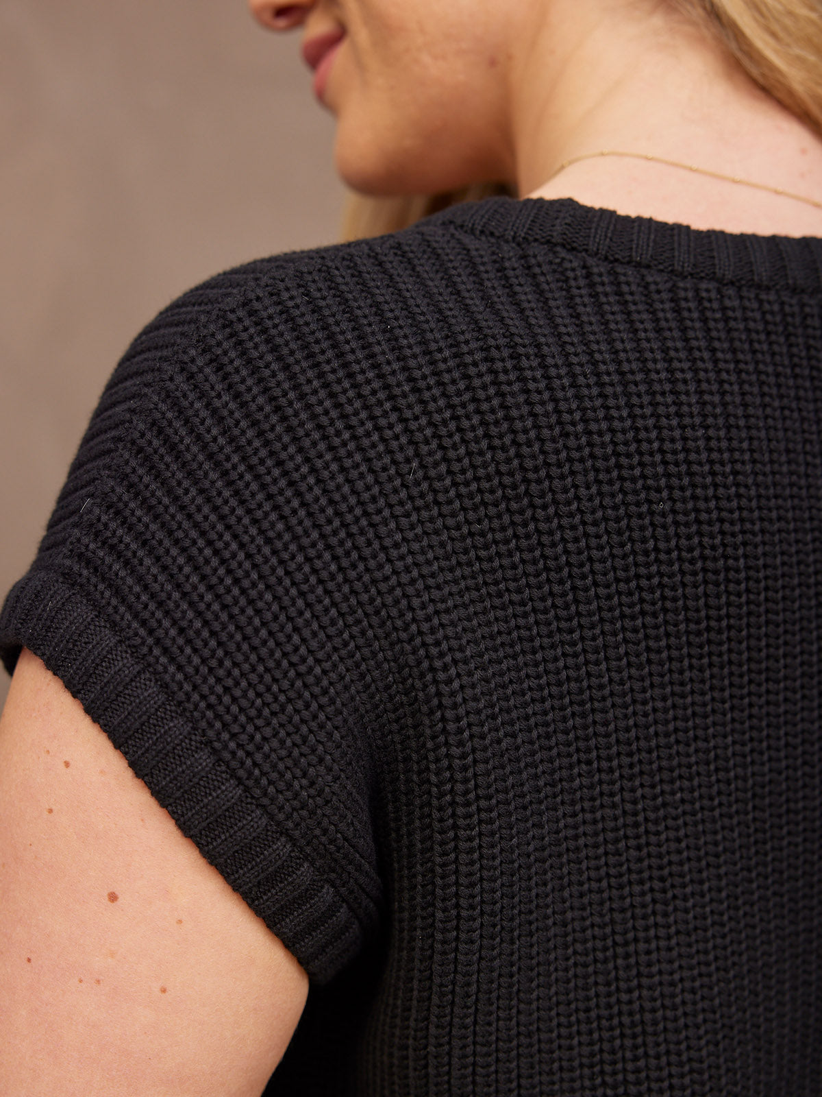 todayfuCrewneck Knit Tanktop ブラック 新品 TODAYFUL(トゥデイフル