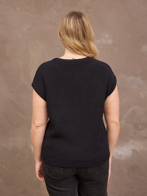 Zoey Tank Knit - Black