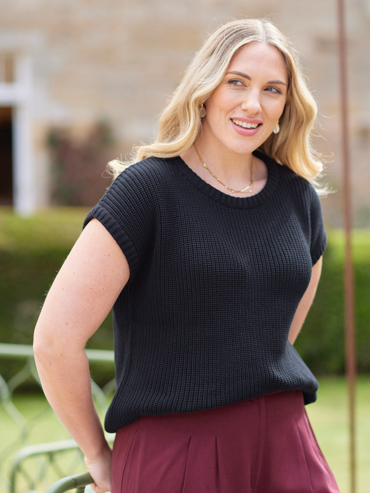 Zoey Tank Knit - Black – This is Unfolded