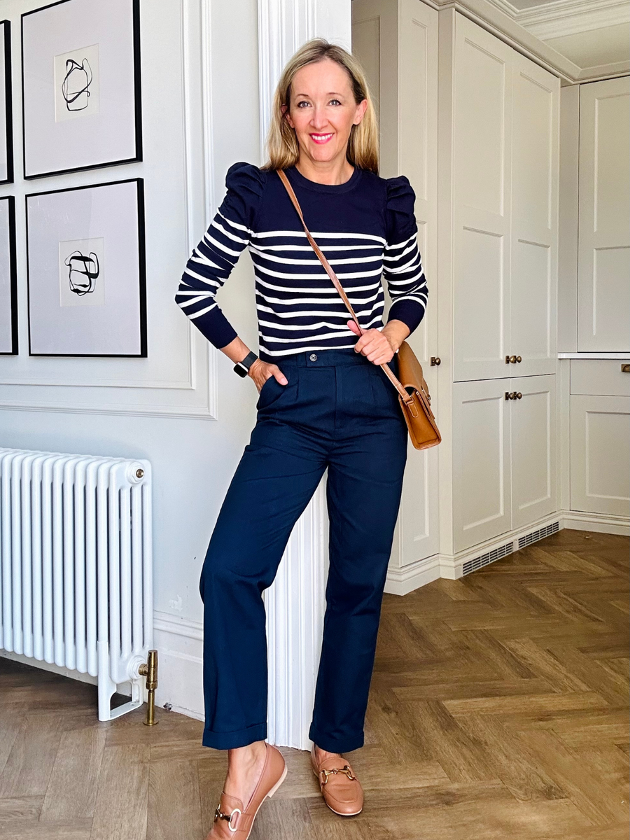 Maya - Straight Trouser - Navy - Sample