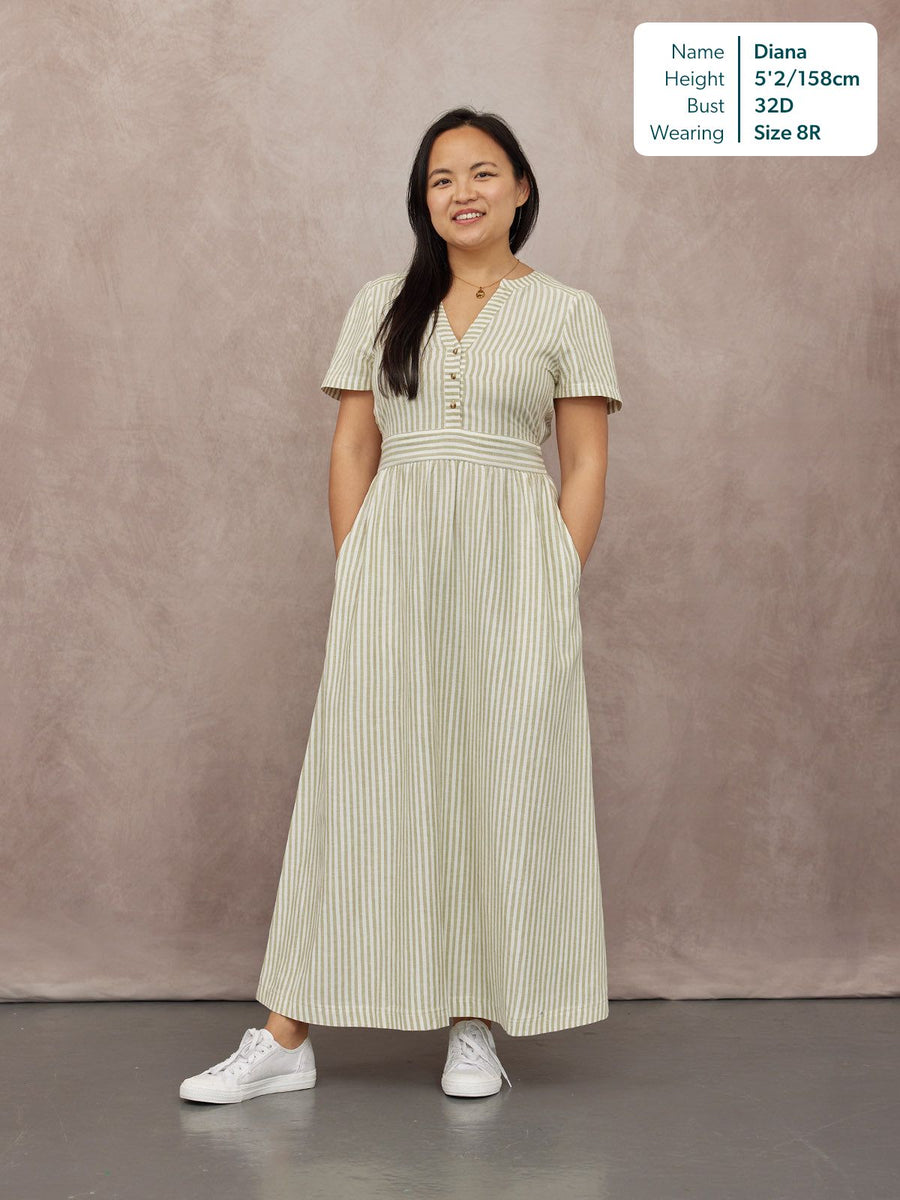 name on dress Diana Stripe Dress