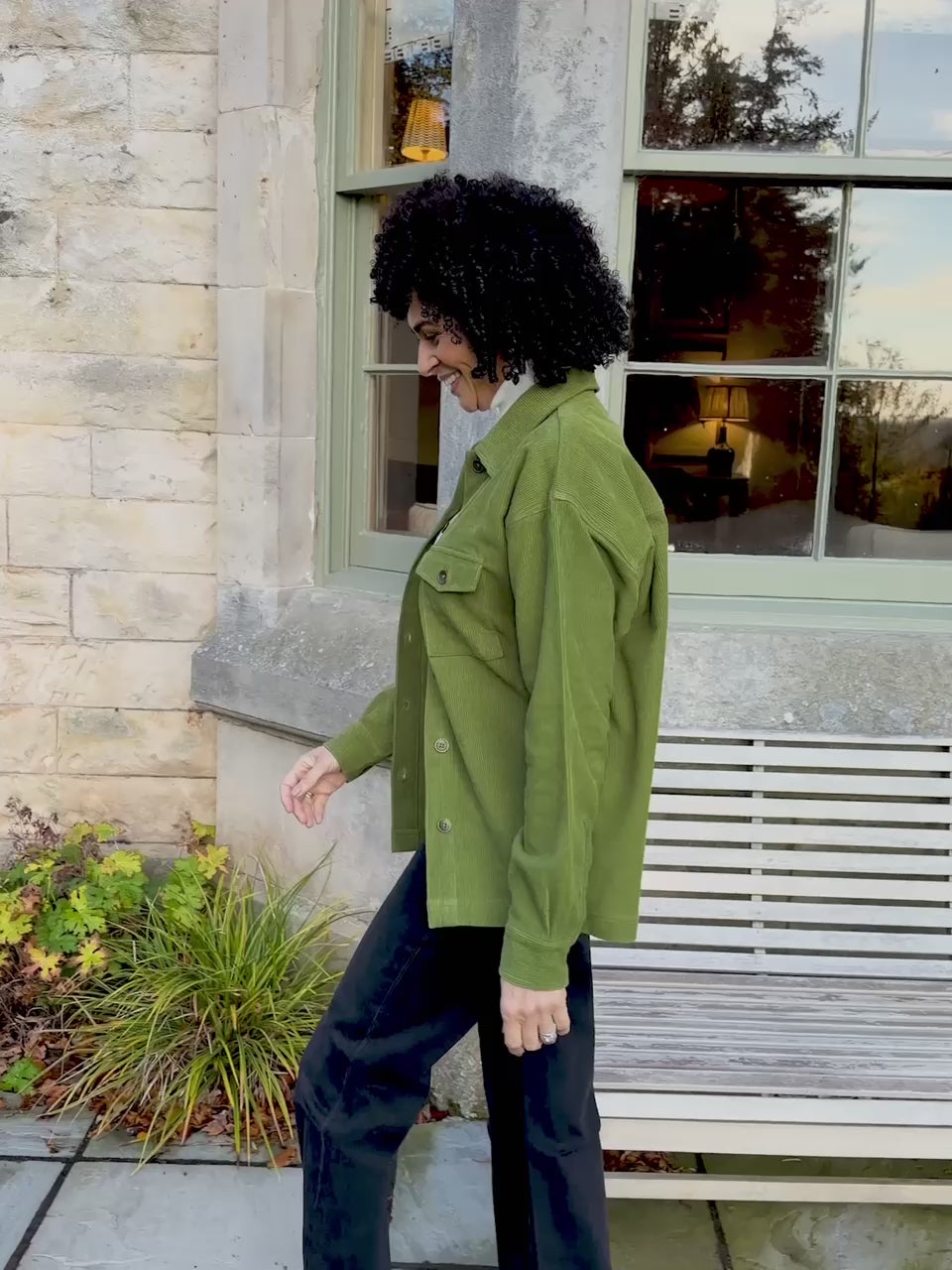 Yasmynn - Cord Shacket - Green – This is Unfolded