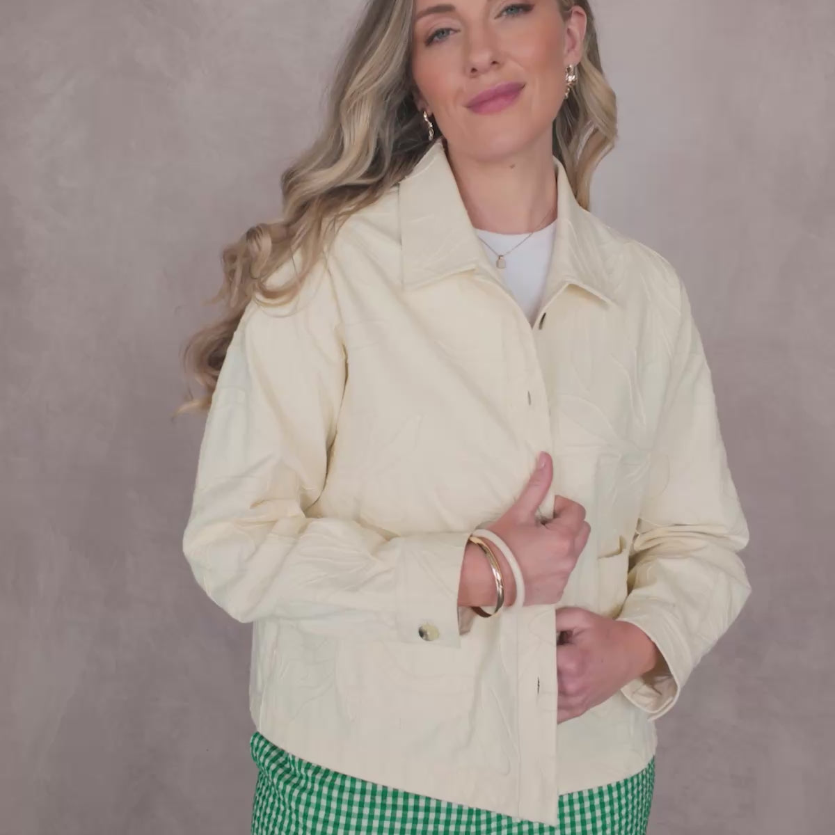 Lizzie Embroidered Summer Jacket - Cream – This is Unfolded