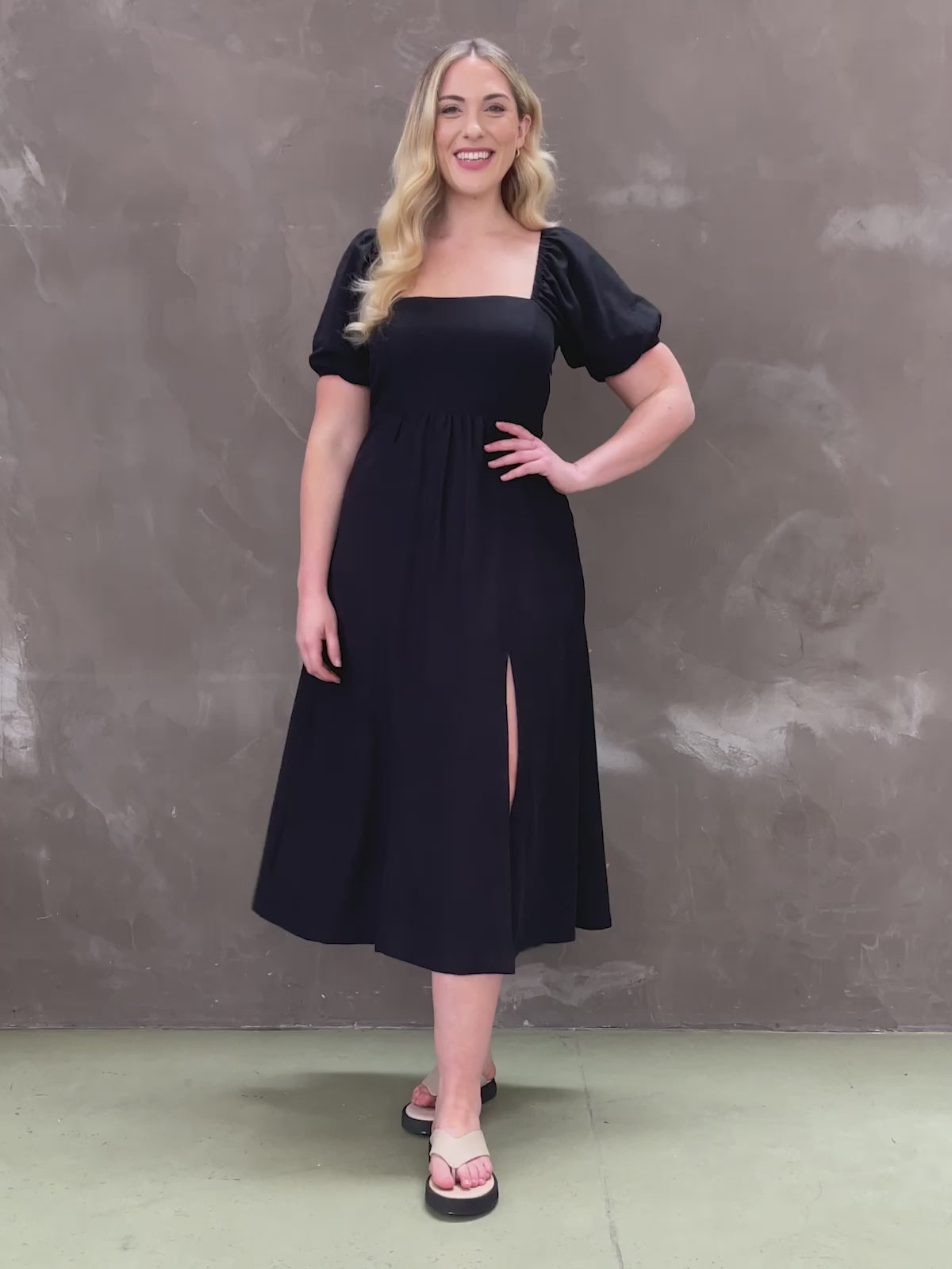 Jaya - Square Neck Sundress - Black – This is Unfolded