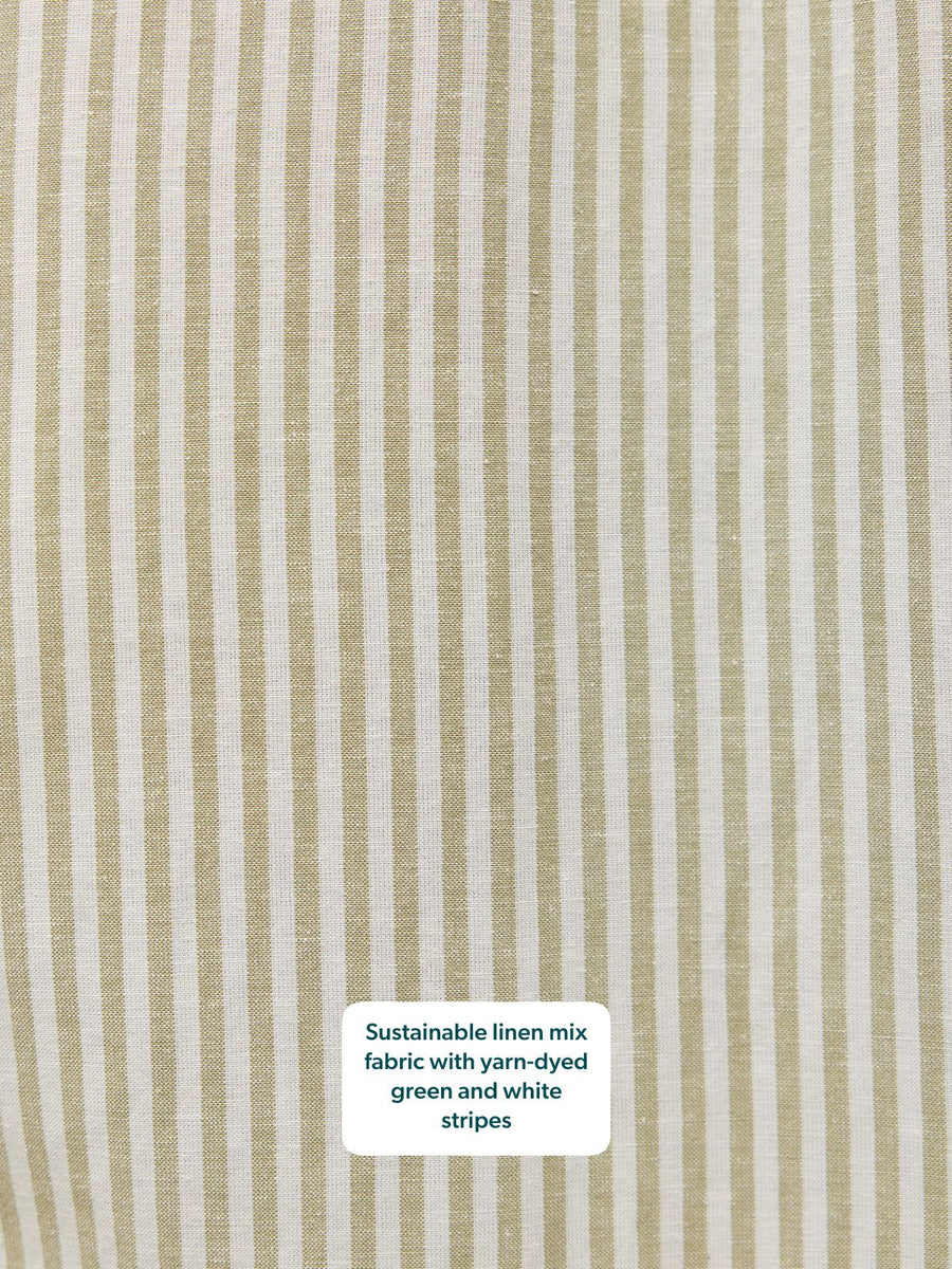 Diana Stripe Dress - Green & White
