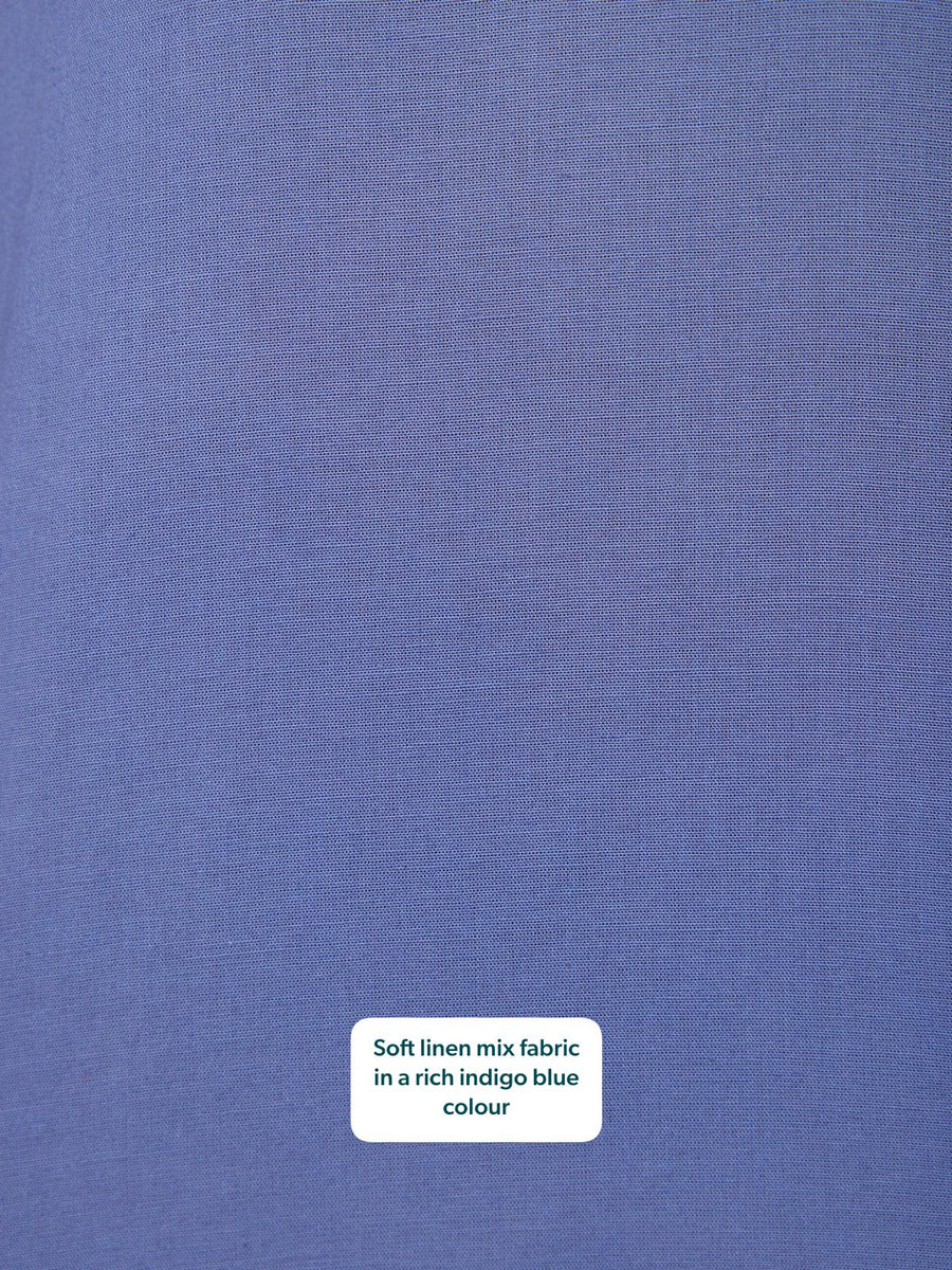 Frankie Embroidered Top - Blue