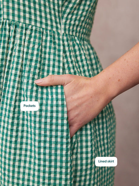 Judy Square Neck Dress