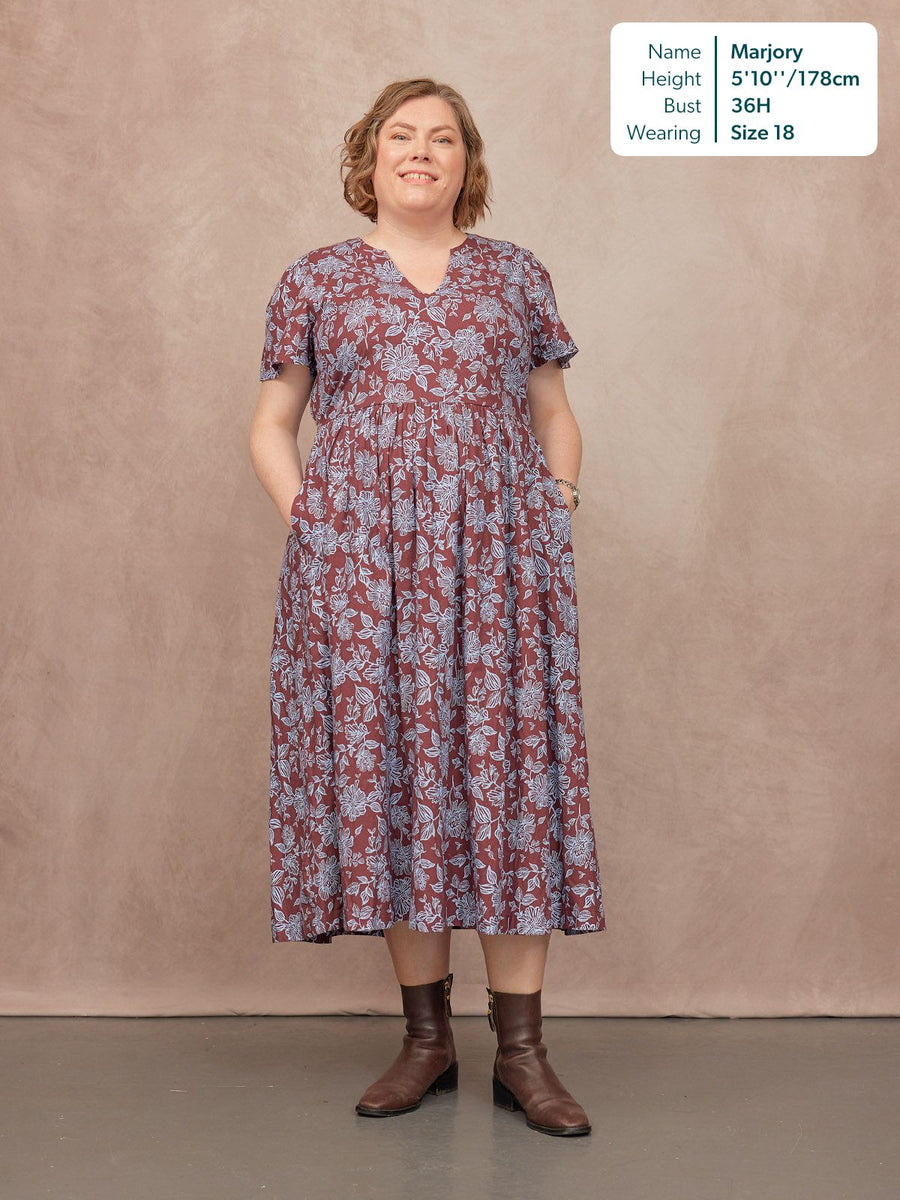 Leah Angel Sleeve Dress
