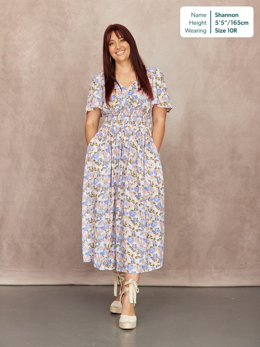 Maddie Short Sleeve Dress - Floral Print This is Unfolded Maddie Short Sleeve Dress - Floral Print This is Unfolded