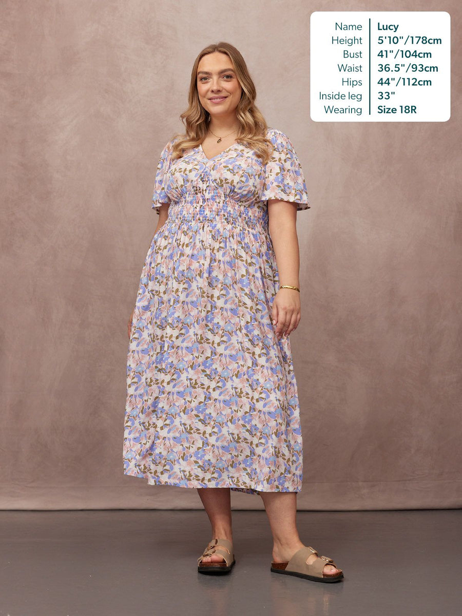 Maddie Short Sleeve Dress - Floral Print