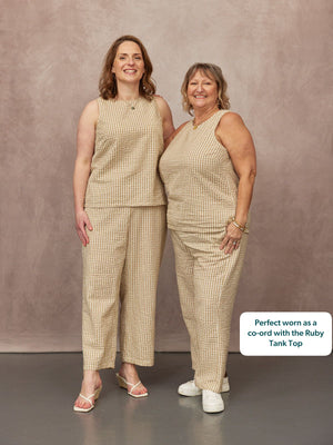 Rhianna Culotte - Brown Gingham