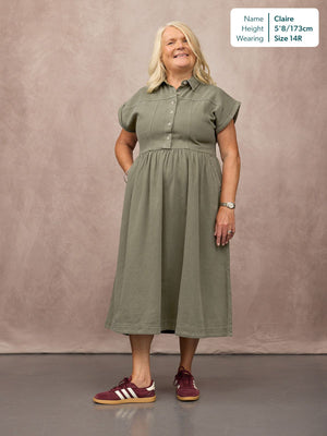 Rhiona Shirt Dress - Khaki