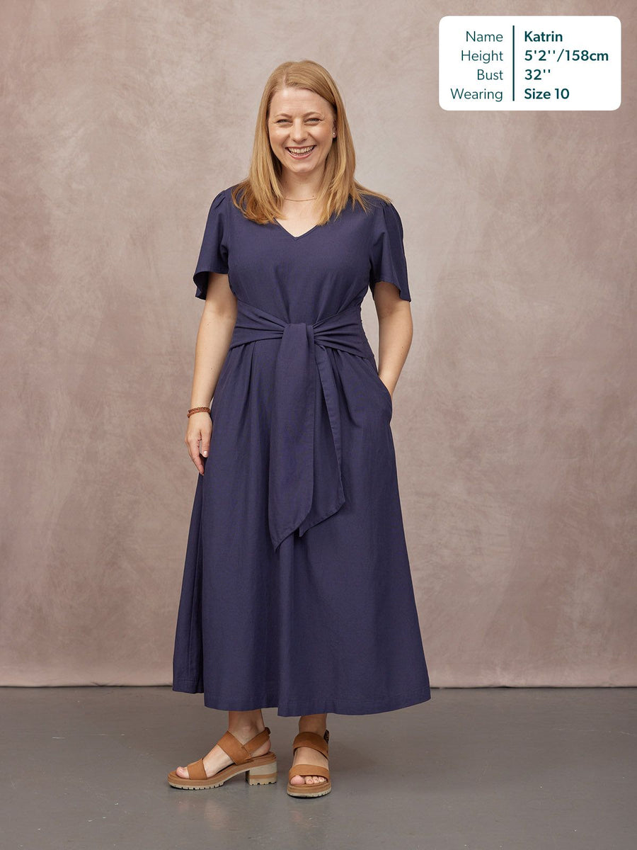 Ruth Angel Sleeve Tie Waist Dress