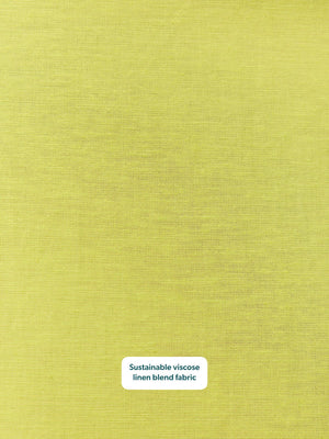 Sam Shirred Dress - Chartreuse