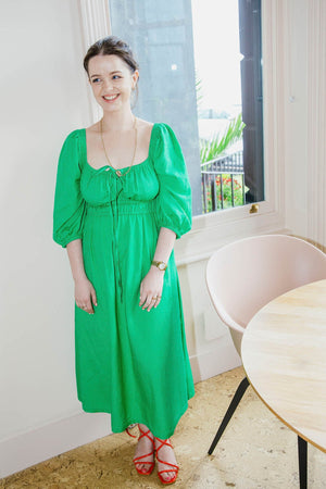 Cader 4 Way Midi Dress - Green