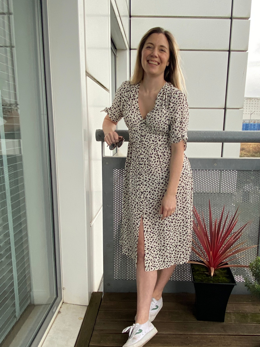 Jo - Midi Button Front Dress - Multi