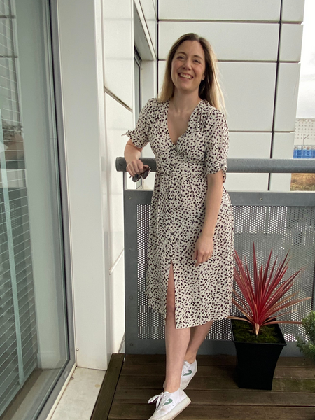 Jo - Midi Button Front Dress - Multi