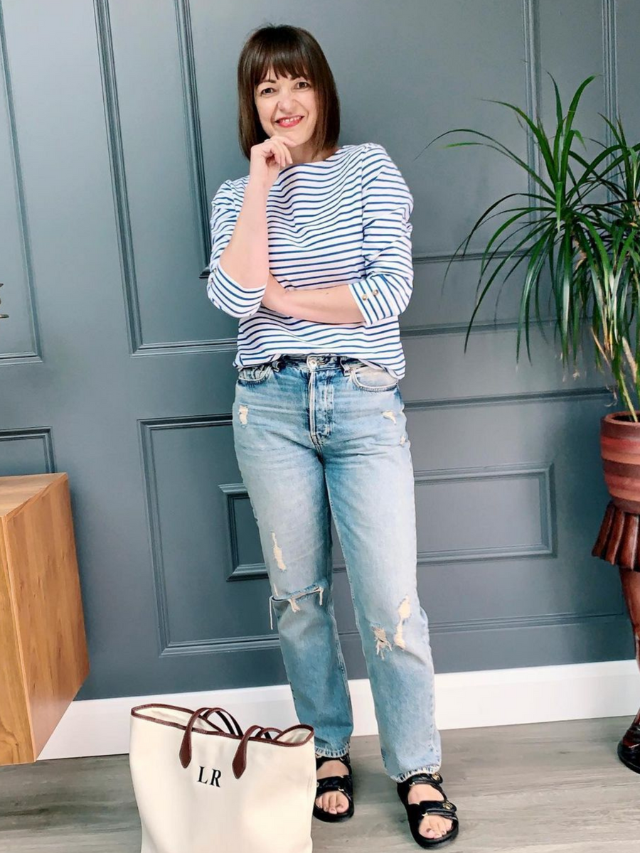 Sarah - Slub Top - Stripe