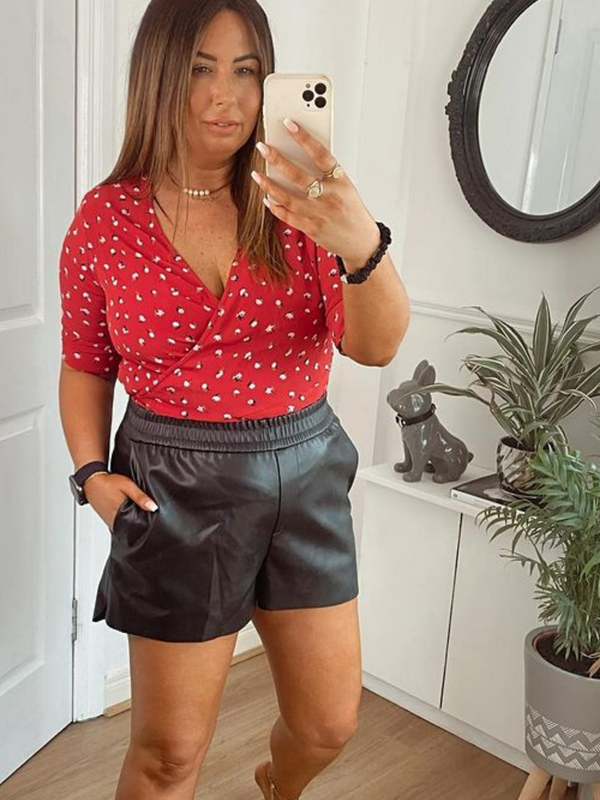 Wendy - Wrap Top - Red