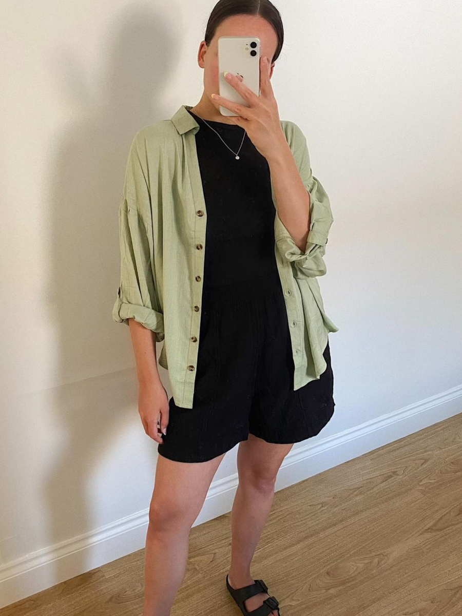 Martha - Relaxed Shirt - Sage