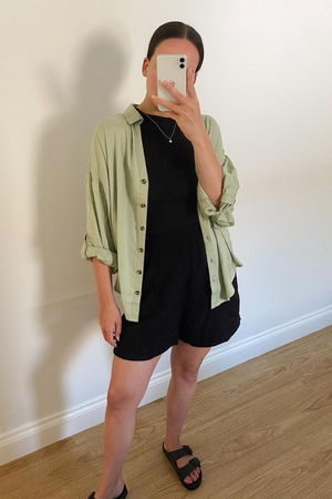 Martha - Relaxed Shirt - Sage