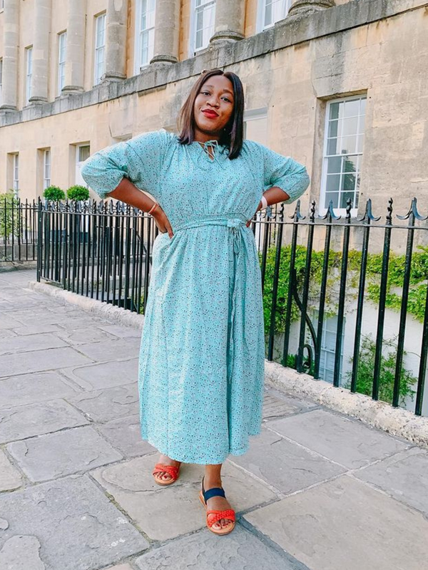 Amanda - Peasant Dress - Green