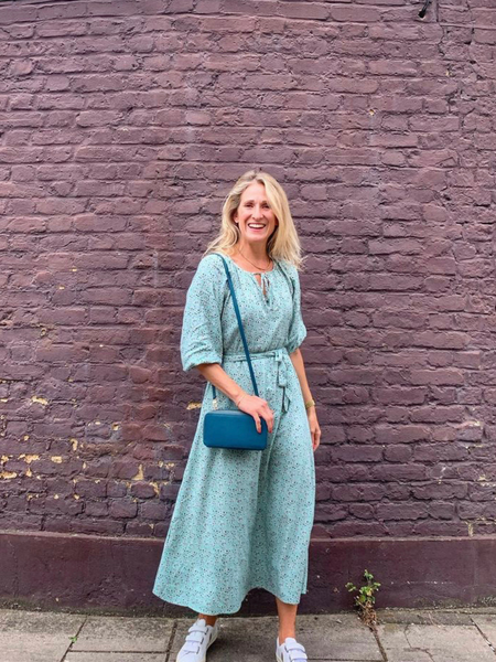 Amanda - Peasant Dress - Green