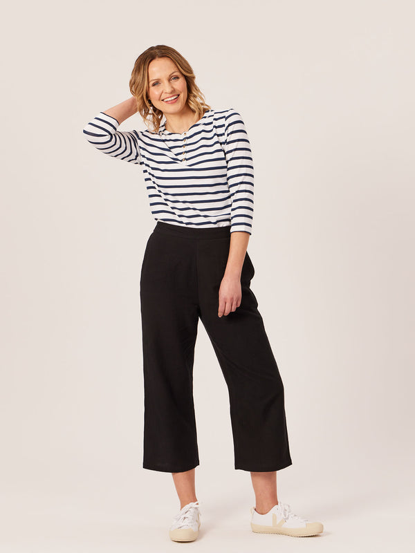 Cara - Relaxed Culotte - Black