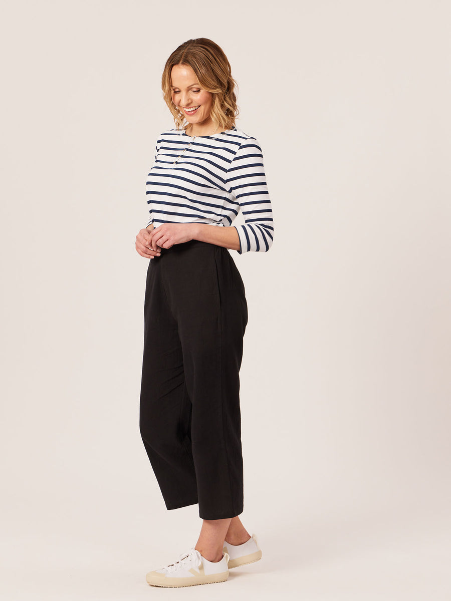 Cara - Relaxed Culotte - Black
