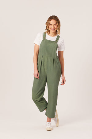 Kathleen - Relaxed Dungaree - Sage