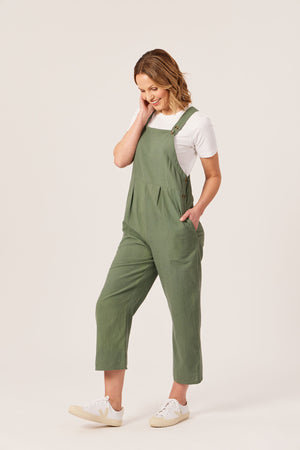 Kathleen - Relaxed Dungaree - Sage