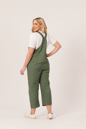 Kathleen - Relaxed Dungaree - Sage