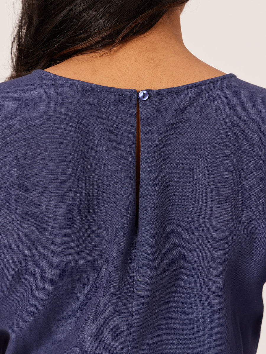 Suzanne - Wrap Jumpsuit - Navy