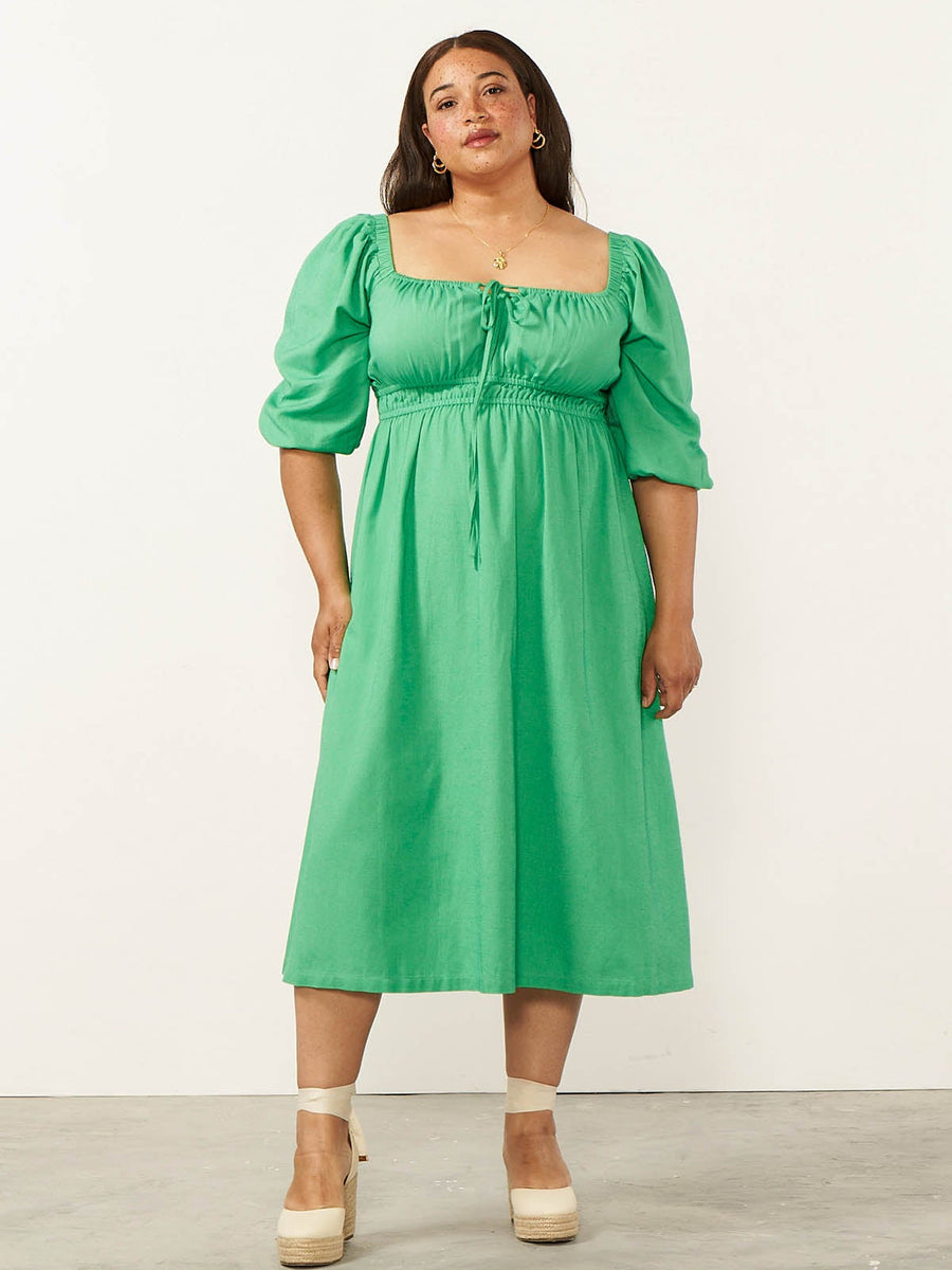 Cader 4 Way Midi Dress - Green