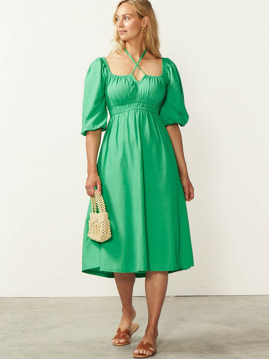 Cader 4 Way Midi Dress - Green