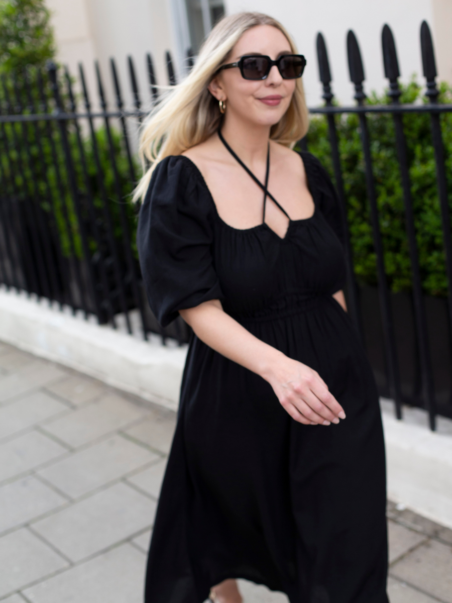 Cader 4 Way Midi Dress - Black