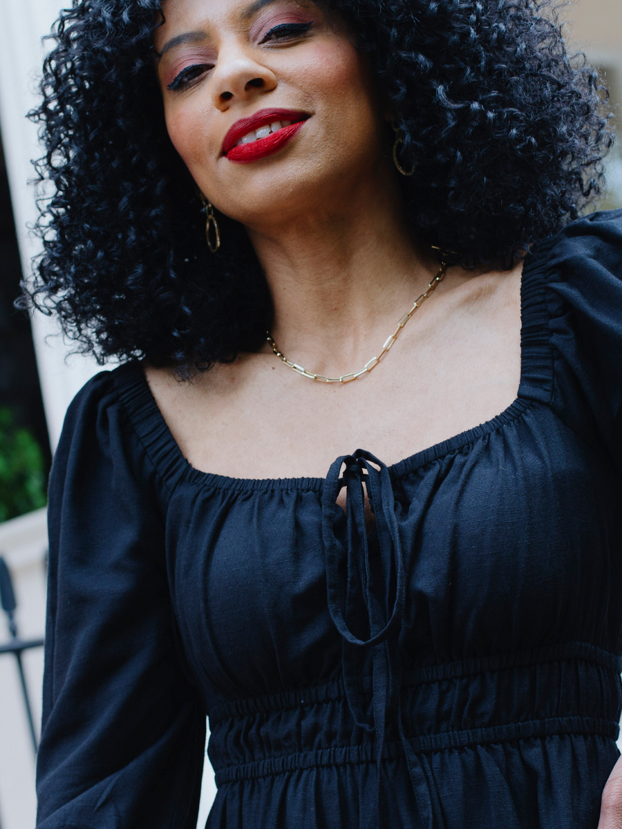 Cader 4 Way Midi Dress - Black