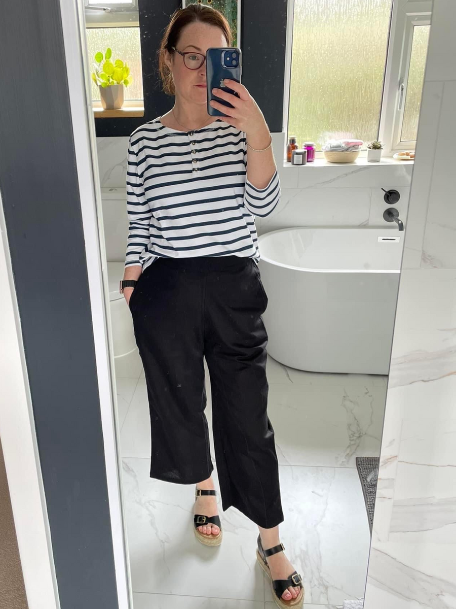 Cara - Relaxed Culotte - Black