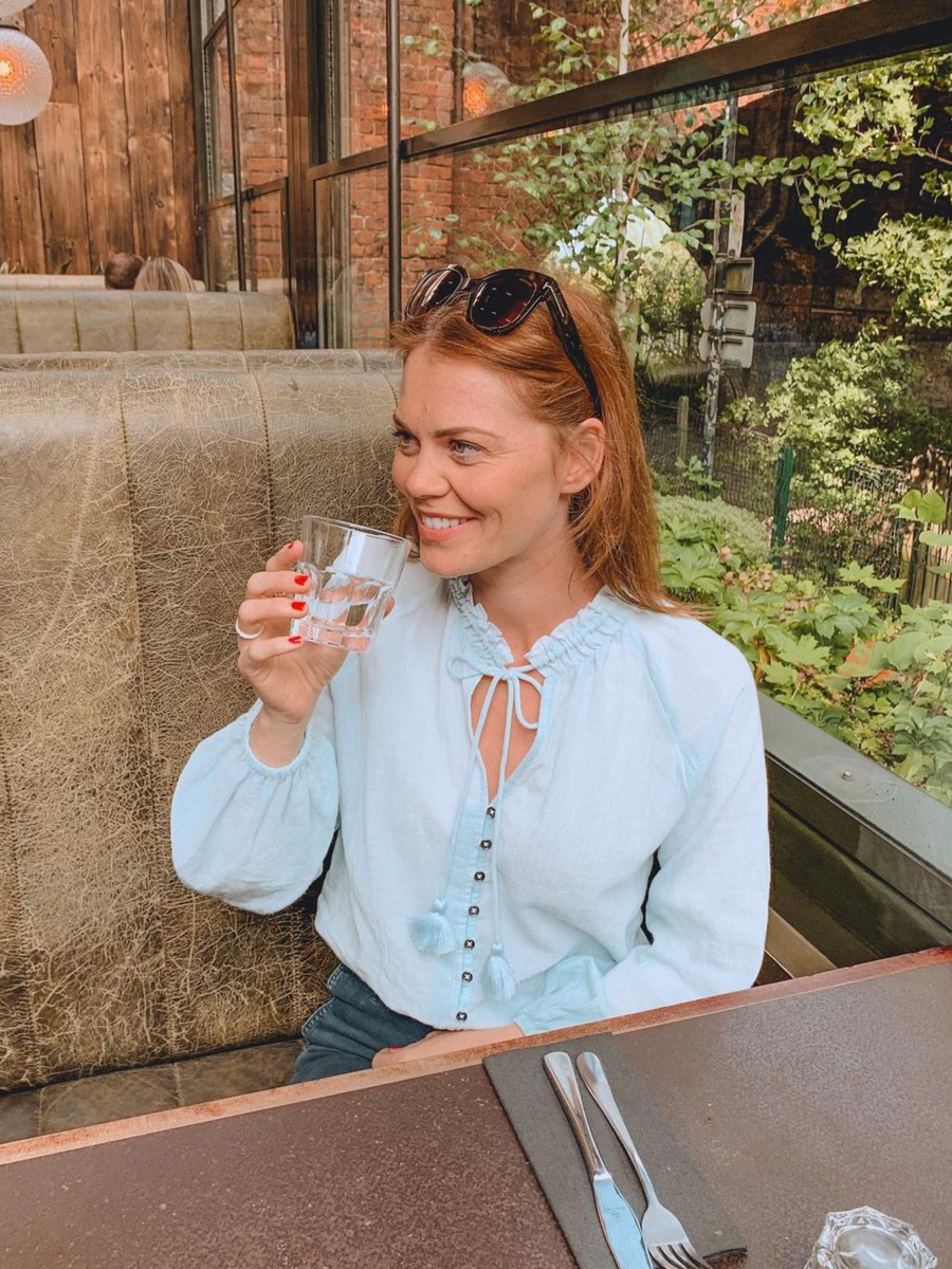 Charlotte - Peasant Blouse - Blue