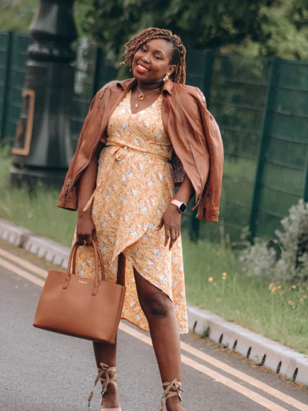 Claire - Midi Wrap Dress - Yellow